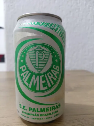 Vendo uma lata de cerveja do Palmeiras.  Ano de 1996. 30 anos