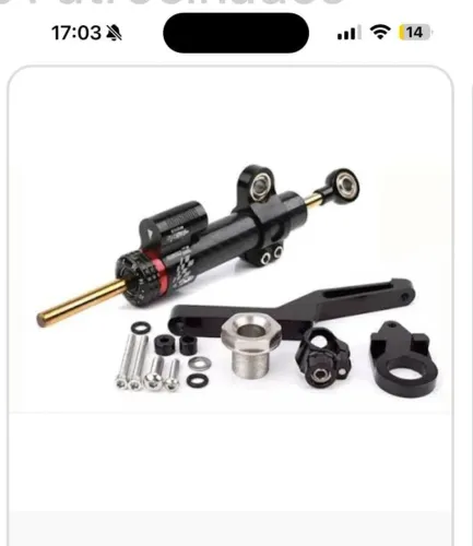 Amortecedor Direção Zx6r cor vermelha 