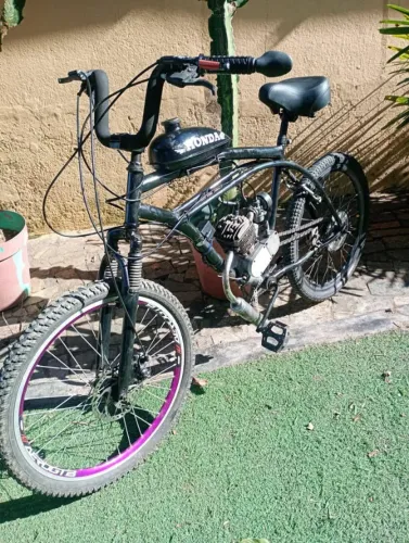 Bicicleta Motorizada a Gasolina 80cc + brinde