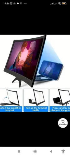Lupa para smartphone (expansor de ecrã 3D)