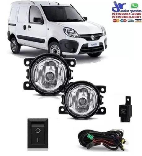 Kit Farol Milha Kangoo Ano 2015 2016 2017 2018 Auxiliar Neblina