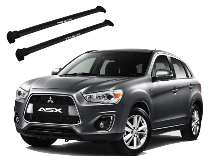 Rack Travessa de Teto Mitsubishi ASX - Larga Preta - Projecar