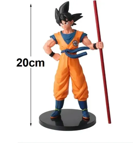 Boneco Goku 20cm, Anime Dragon Ball Z, Action Figure Colecionável 
