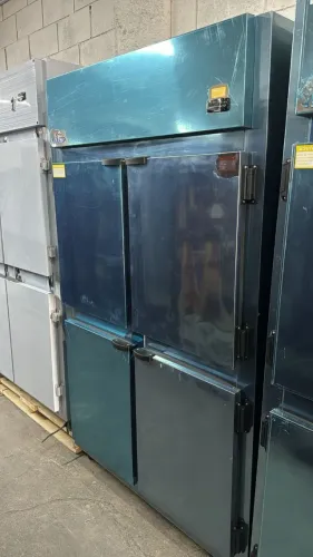 Mini câmara fria 4 portas geladeira comercial total inox Kofisa