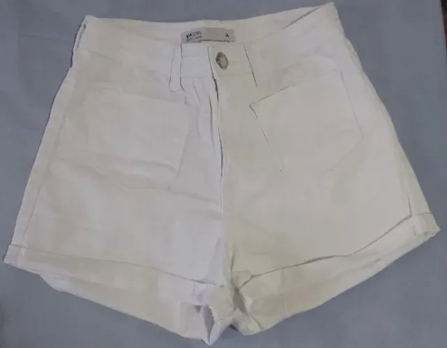 Short Jeans Branco Bluesteel tamanho 34