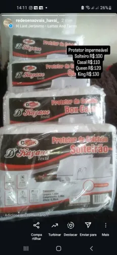 Protetor de Colchão Impermeável D'Kayane - Solteiro, Casal, Queen e King