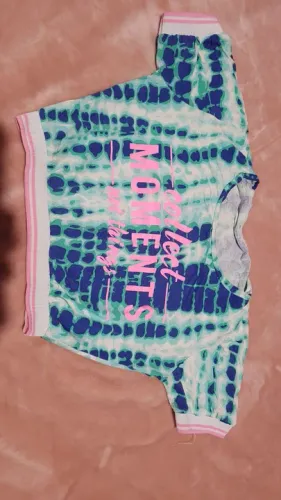 Blusa cropped Estampa Tie Dye - TAM M