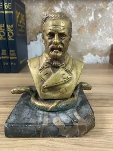 Busto Bronze Vital Brazil | H. Truci | Bronze Francês  | Sec. XX | Antiguidade