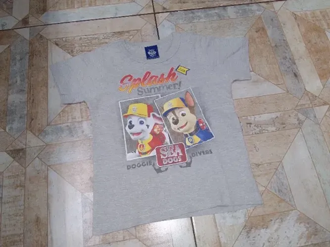 Camiseta Infantil Patrulha Canina Menino Malwee Tam. 3