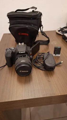 Canon SL3 kit + lente 50mm + fonte