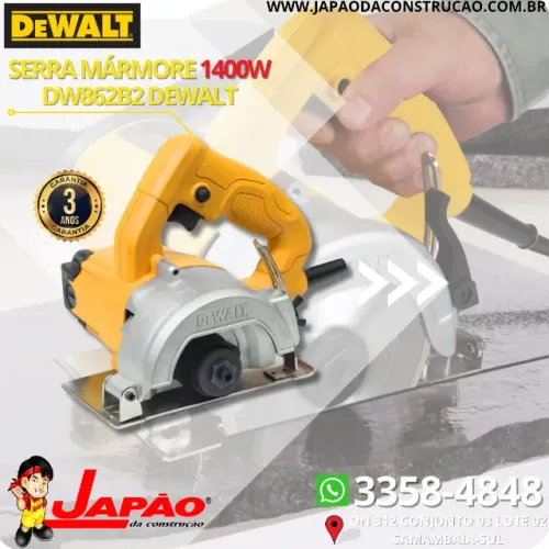 Serra Mármore Profissional 1400W Dewalt 3 Anos de Garantia