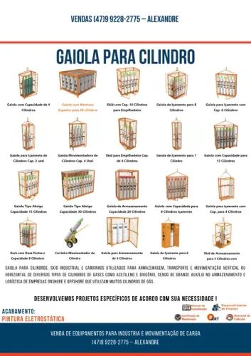 Gaiola para Cilindro