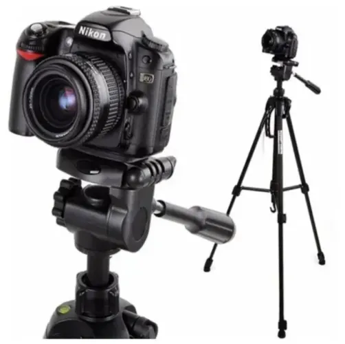 Tripé para Celular e Câmera Digital Profissional Com Nível Tamanho 1.8 Mt