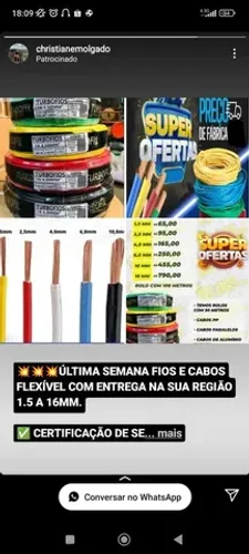 Promoção de Cabos de alumínio duplex triplex quadruplex 10,0mm a 120,0mm.