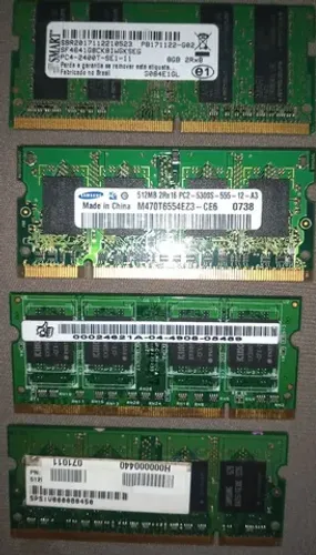4 Memórias Ram DDR2 & DDR3 512 MB & 8Gb // PRA HOJE EM (( Leia O Anúncio ))<br>