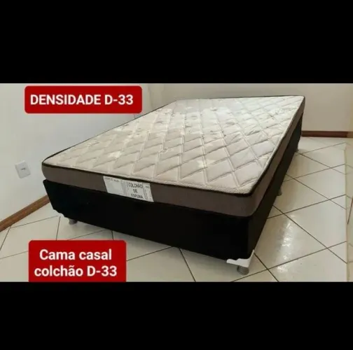 Cama casal colchão D-33 novo direto da fábrica promoção 