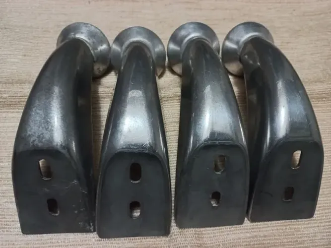 Kit 4 peças pé de sofá, móveis cromado 