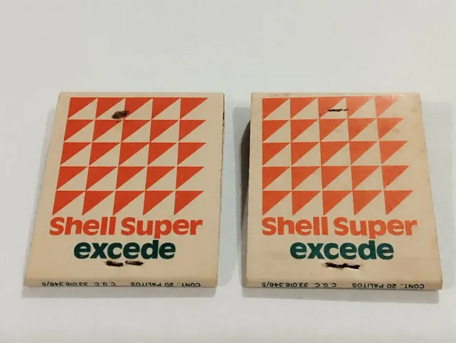 Caixa de Fósforo Antiga Promocional Shell Super 