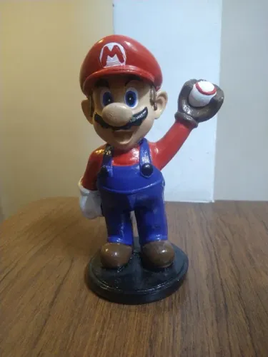 action figure super mario bros 21 cm - favor ler anúncio