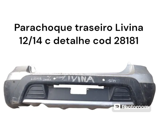 Parachoque Traseiro Livina 12/14 c Detalhe