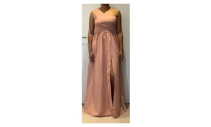 Vestido Longo de Festa Rosê