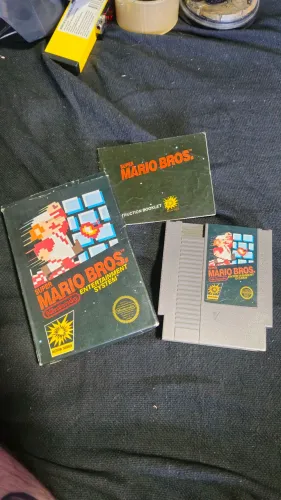 Super Mario Bros - NES - Original Completo (Cartucho, Caixa, Case, Manual)