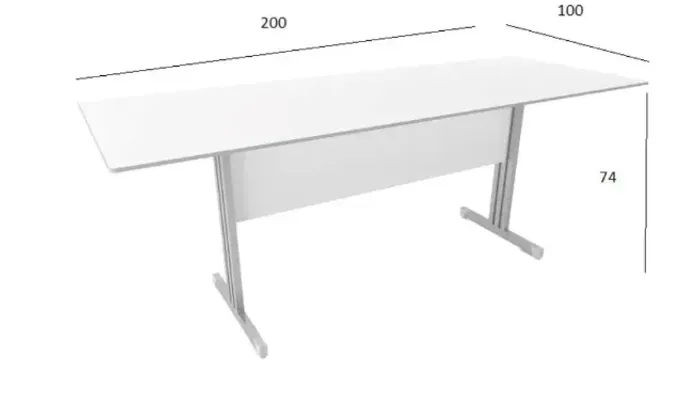Mesa de Reunião Slim