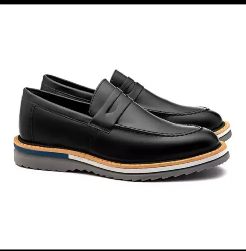 Sapato Casual Preto Tratorado Preto 40 e 41 promoção 149, feira dos importados Sia B 471
