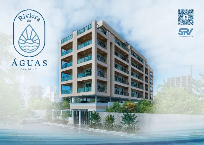 Condomínio Riviera das Águas Cabo Frio - Apto 1 ou 2 quartos com varanda gourmet