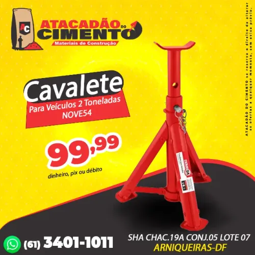 Cavalete Para Veículos 2 Toneladas NOVE54