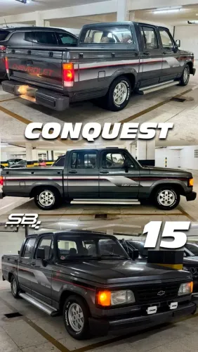 Roda Chevrolet D20 Conquest aro 15 prata 6x139 novas