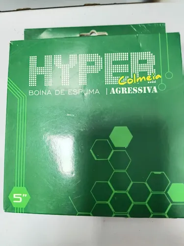 Boina de Espuma Agressiva Colmeia Verde 6 Pol