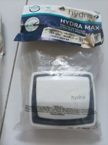 Acabamento válvula hidra Max -branco 4900.E.MAX.BR