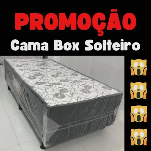 CAMA SOLTEIRO BOX - PRONTA ENTREGA - PRONTA ENTREGA