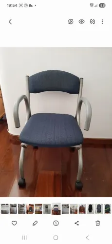 Cadeira de escritório confortável e funcional
