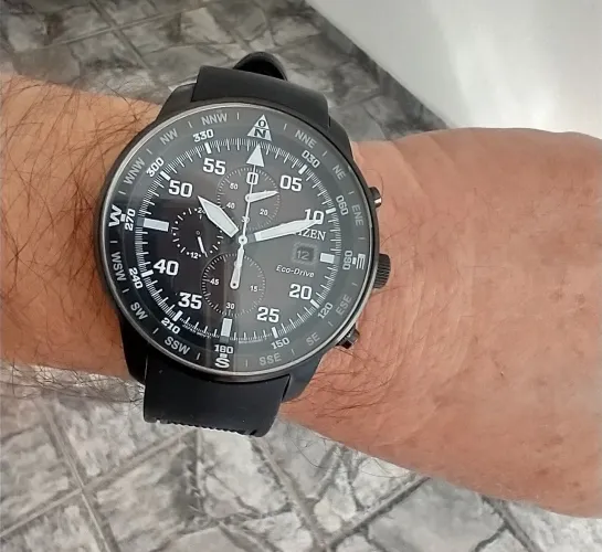 Relógio Citizen Eco-Drive Masculino Cronógrafo Aviador