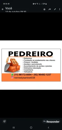 Sou pedreiro 