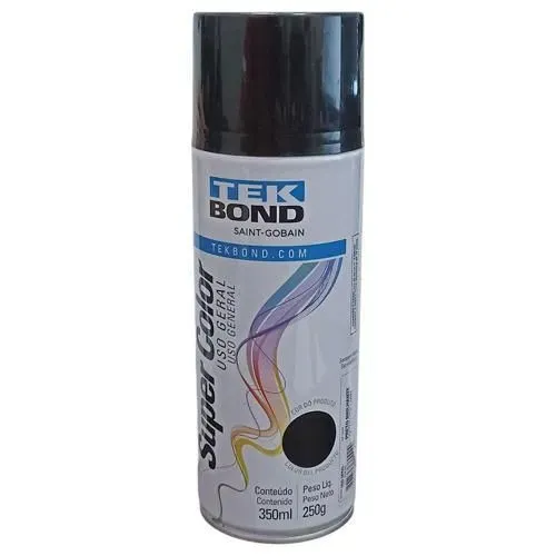 Tinta Spray Tekbond Super Color Preto