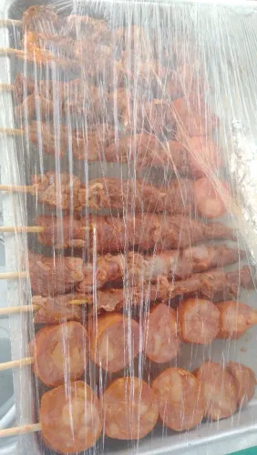 Espetinho calabresa frango carne linguiça ou mista vendo sou fornec crur  ZAP *00 