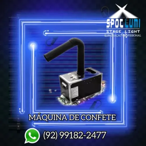 Alugo Máquina de confete c/ papel profissional para eventos