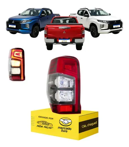 Lanterna Sinaleira L200 2021 2022 2023 2024 2025 C/led L.e Esquerdo/motorista Vermelho