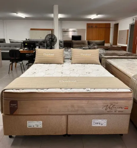 Cama Box King Molas Ensacadas 193x203x030cm DIVIDIMOS EM ATÉ 10X SEM JUROS