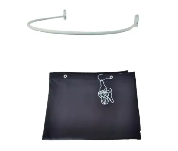 Provador Para Loja Em Arco 90cm X 90cm + Cortina 3,20 X 1,90