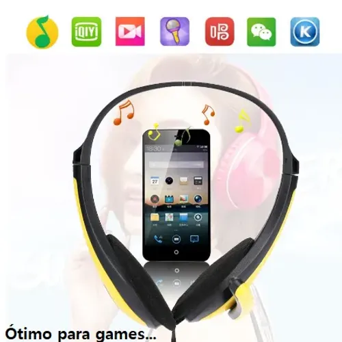 Fone de ouvido com microfone plug p2 para celular, pc, ps4, xbox, smartv pronta entrega