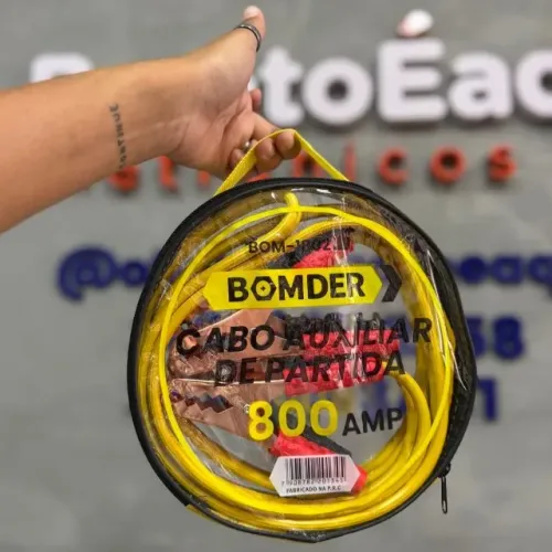 Cabo de Chupeta 2,5m Reforçado 800A 12V/24V - OXXOL