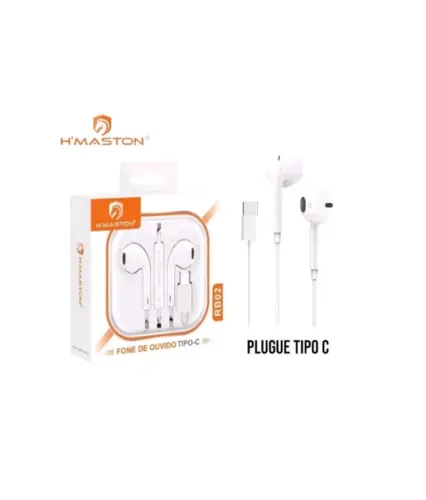 FONE AURICULAR COM FIO TIPO-C HMASTON RB02