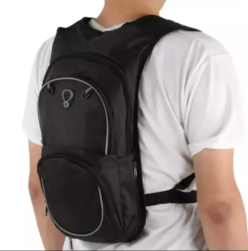 Mochila Hidratação Esportiva Preta + refil