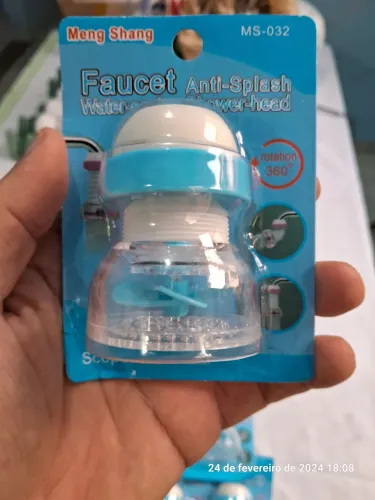 Filtro de torneira anti-respingo com rotação 360°