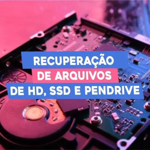 Recuperação arquivos de HD/SSD/PENDRIVE