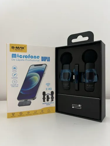 Microfone de lapela - duplo (IPhone) 